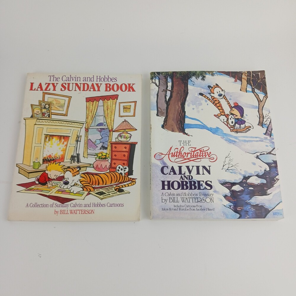 Calvin and Hobbes: Lazy Sunday Book And The Authoritative By Bill Watterson